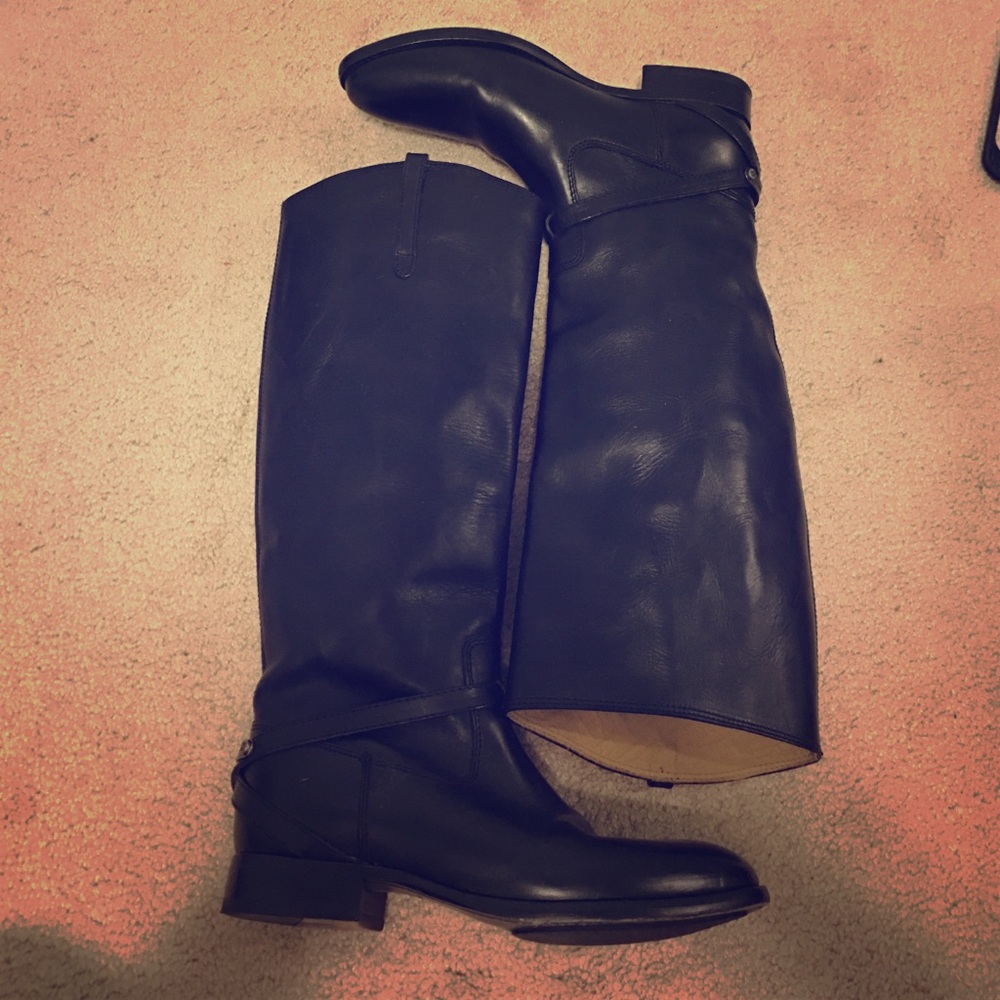Frye tall black boots