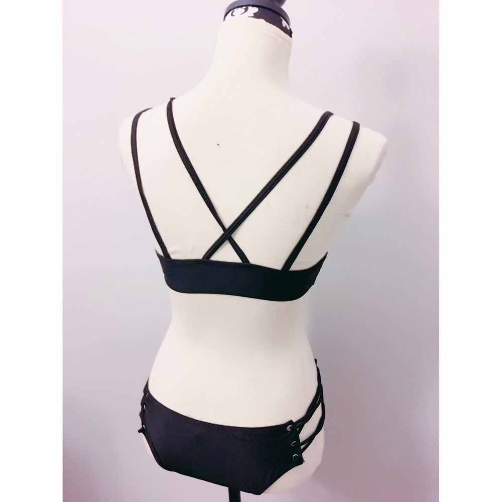 NEW Black corset 2pcs bikini set - Picture 4 of 4