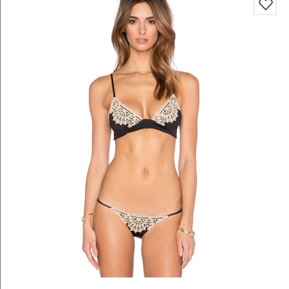 New Blue Life Eclipse bikini black crochet