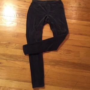 HUE faux charcoal gray supersoft corduroy leggings