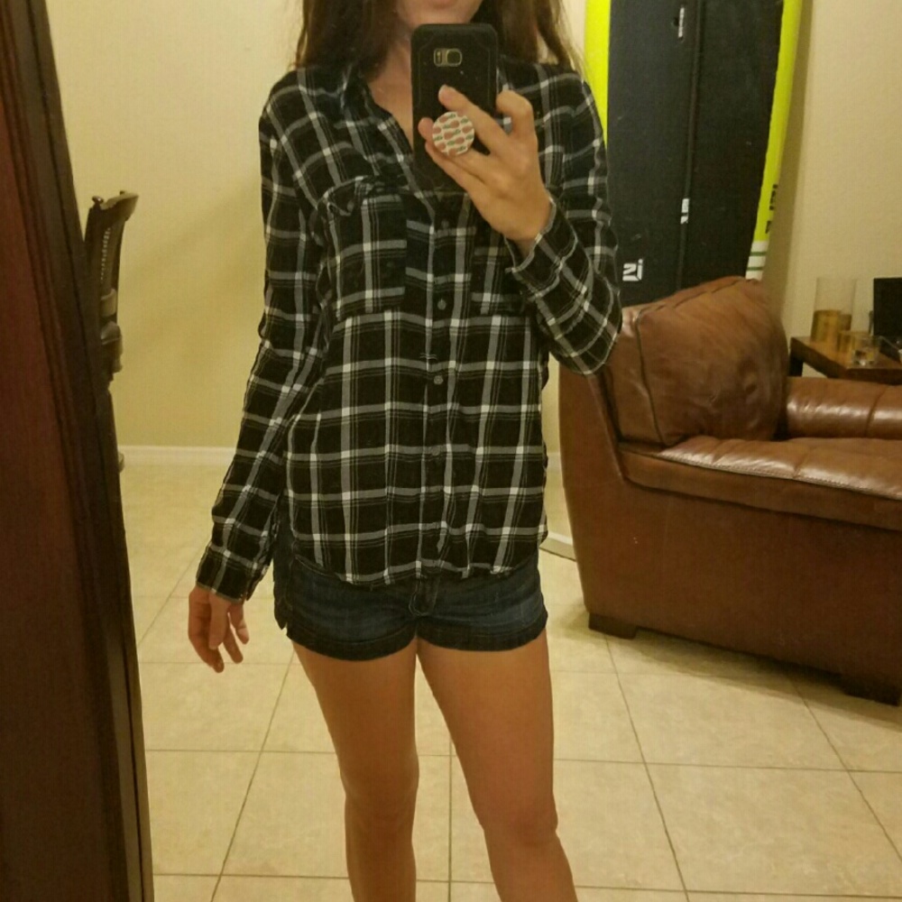 Hollister plaid shirt