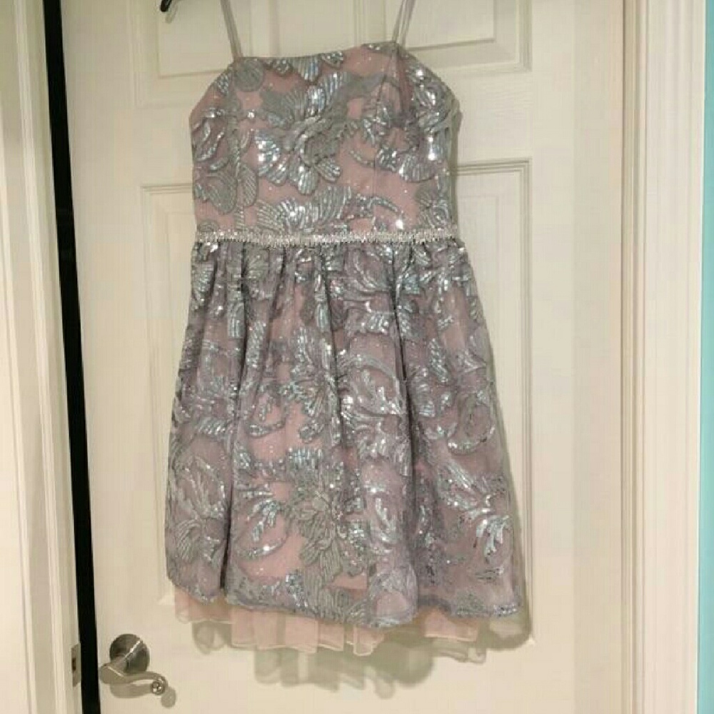 Strapless size 11 turnabout or prom dress