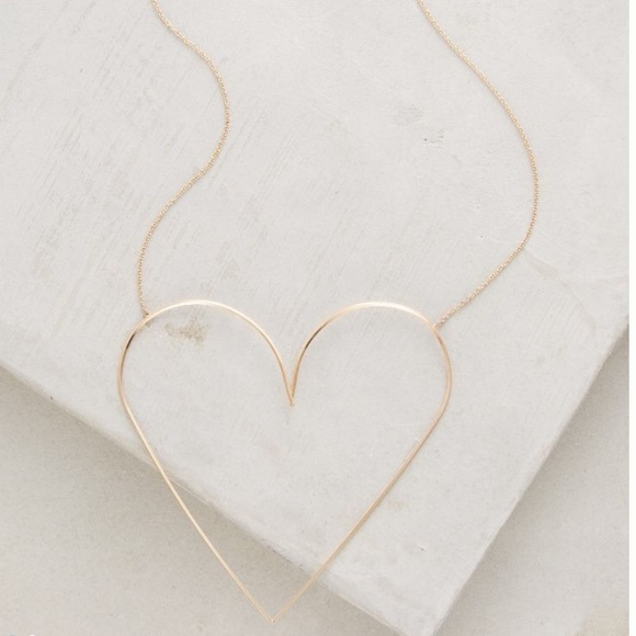 Anthropologie Gilded Gold plated Heart ❤ - Picture 2 of 4