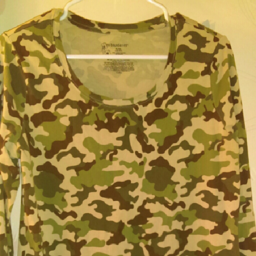 No Boundaries Camo Long Sleeve Shirt