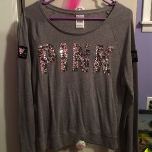 Pink long sleeve T