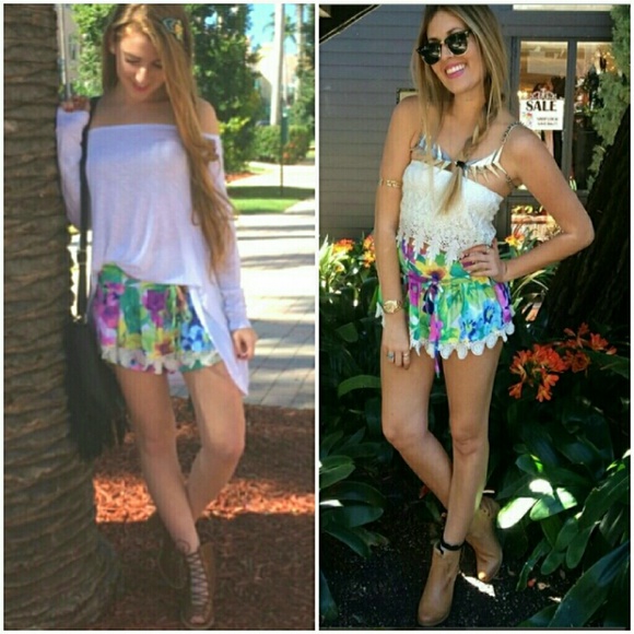 3/$30 LF US 2/4 Boho Crochet Skort Skirt Aus8 - Picture 4 of 4