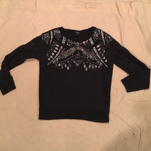 Black beaded sweatshirt...