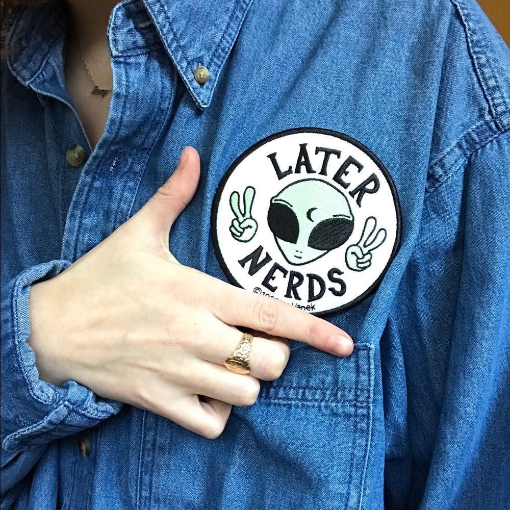Denim Shirt with Patch