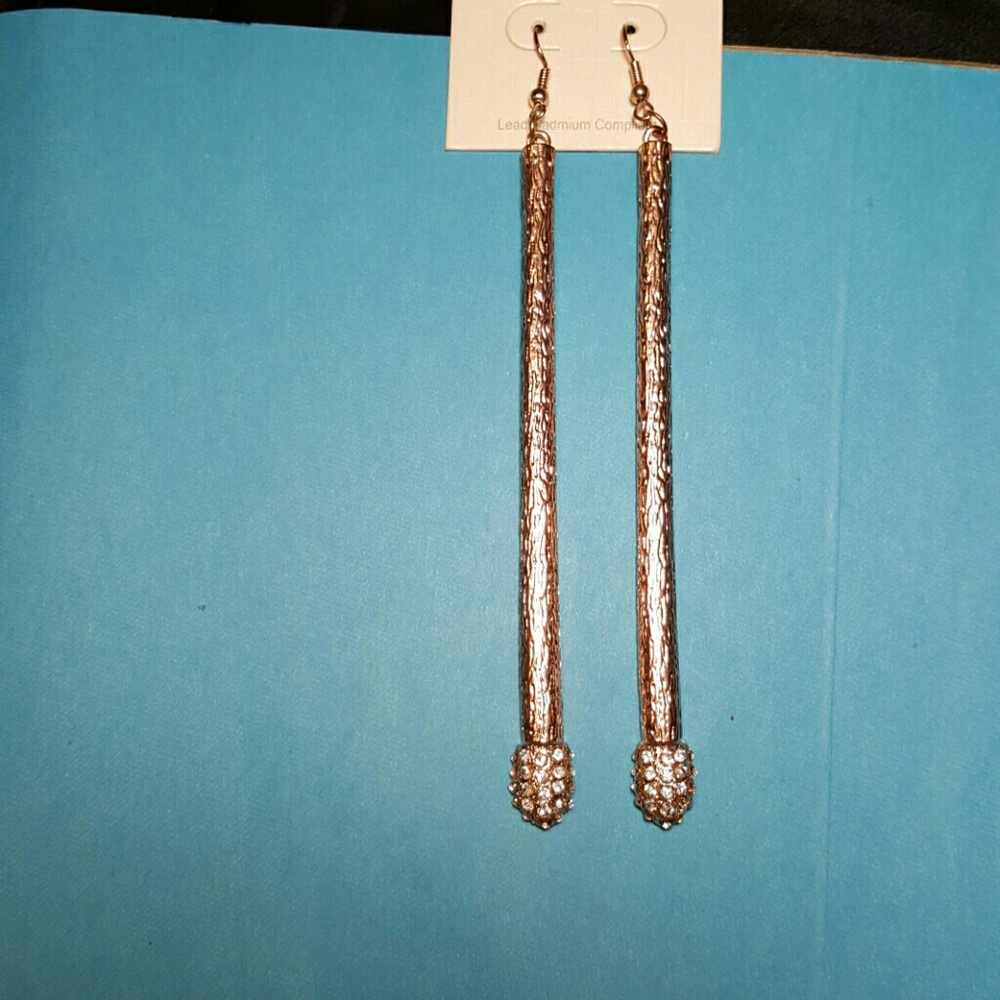 Rose gold earings