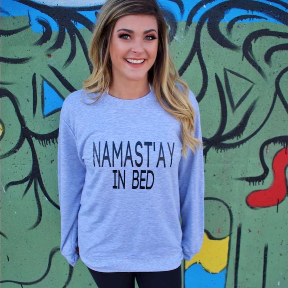 Namast'ay Grey Crewneck Sweatshirt