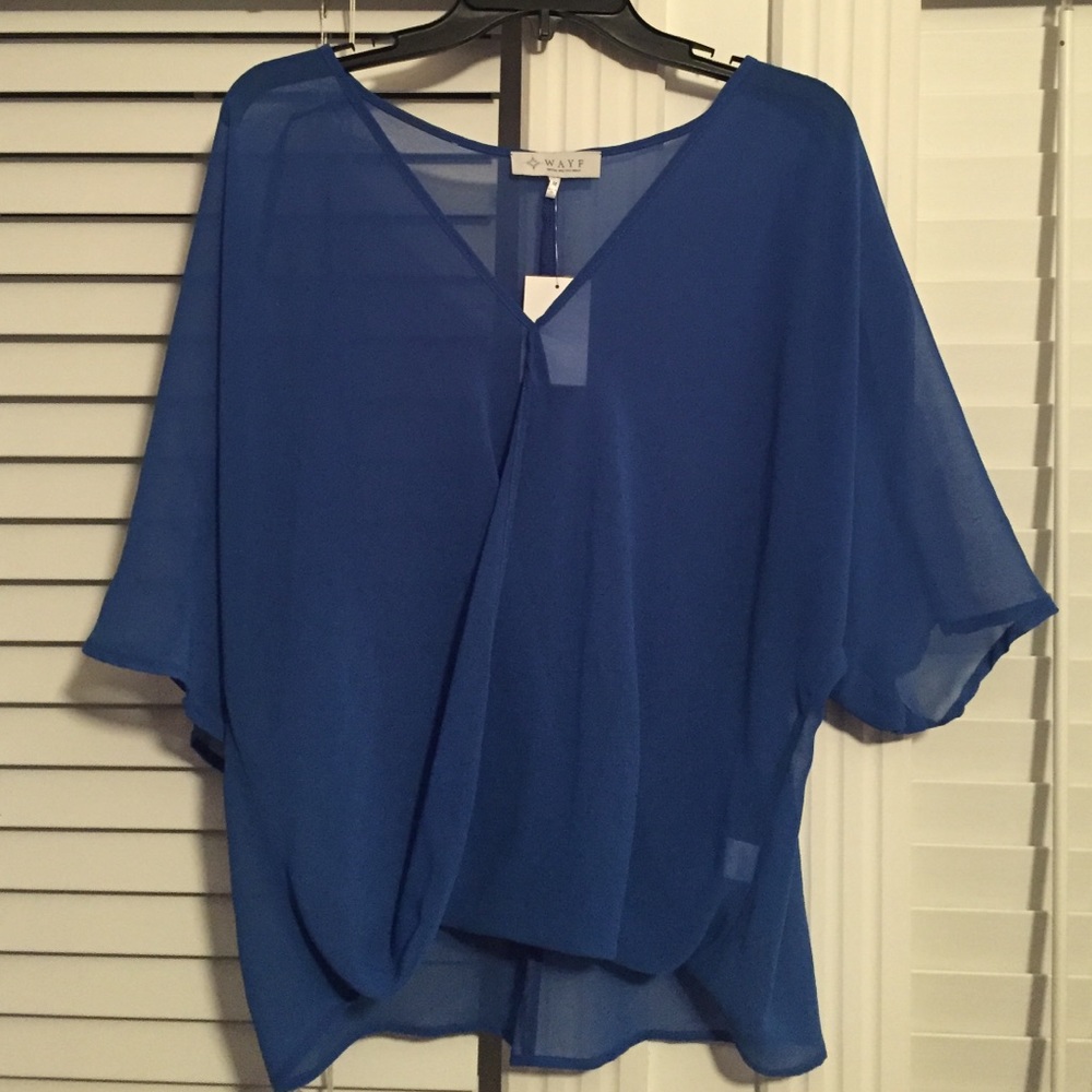 Cobalt blue blouse