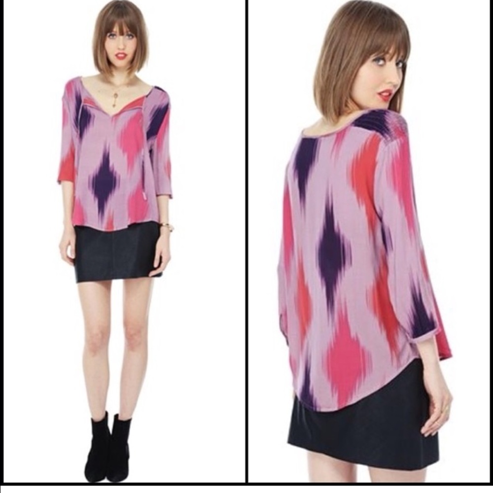 Bb Dakota ikat top