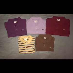 Assorted Men's Lacoste Polos