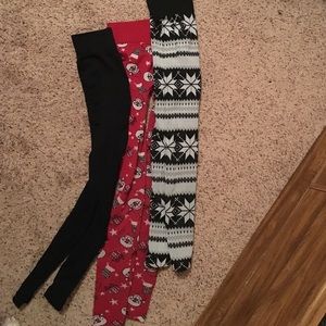 3 pairs leggings