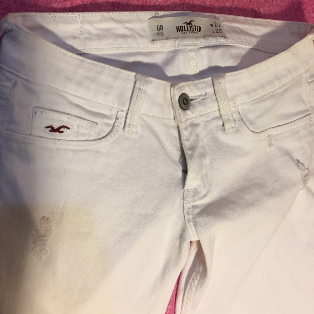 White Hollister jeans