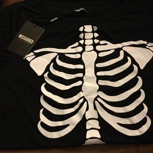 Misguided skeleton dress