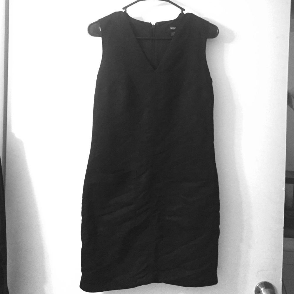 Black suede dress.