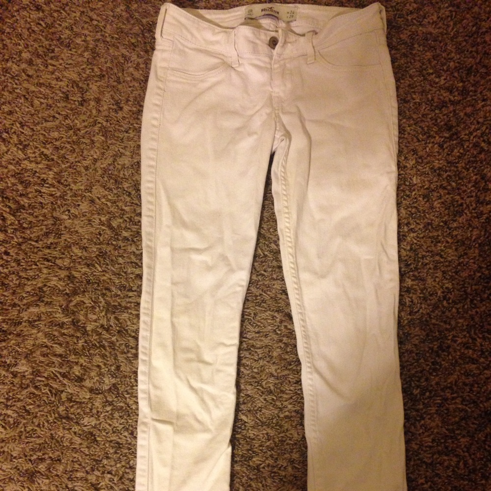 💕Hollister Skinny Jeans💕-White