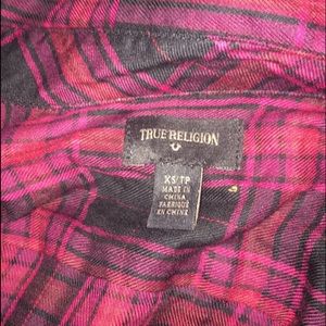 True religion plaid shirt