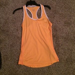 Nike Orange dri fit racer back tank