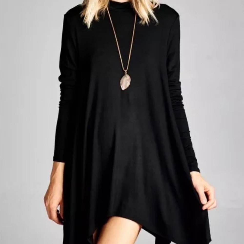 Jodifl Black Asymmetrical Dress
