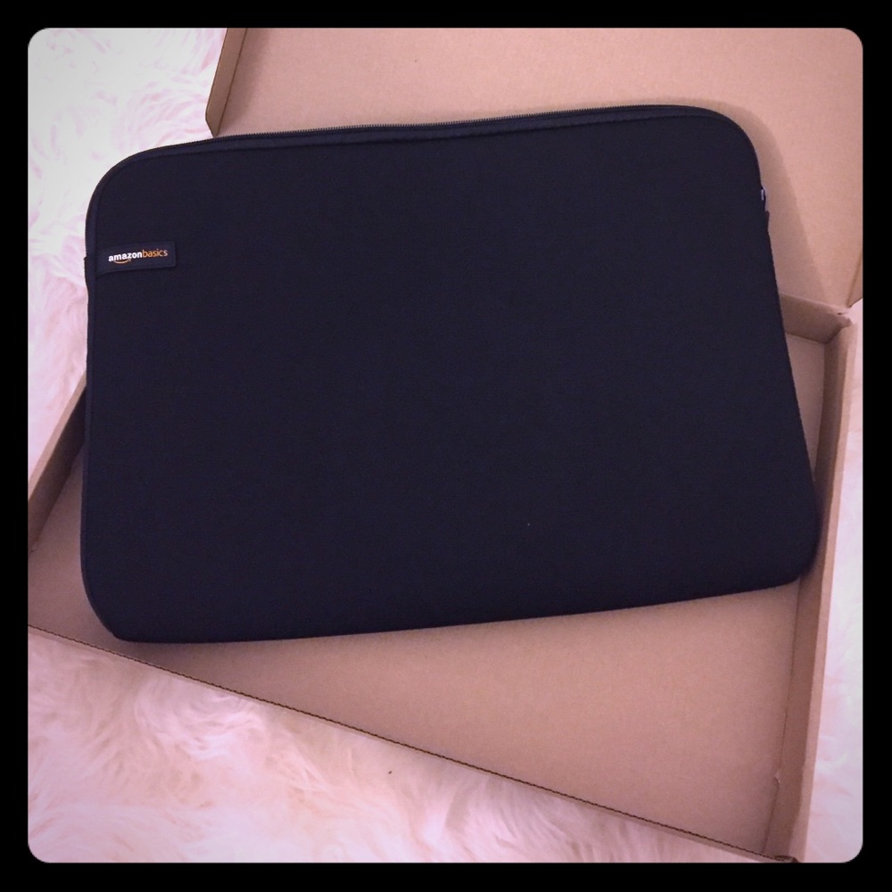 Black laptop sleeve