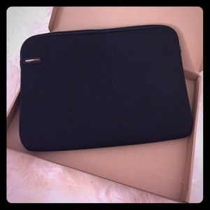 Black laptop sleeve