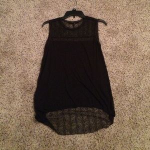 BCBG black hi Lo top