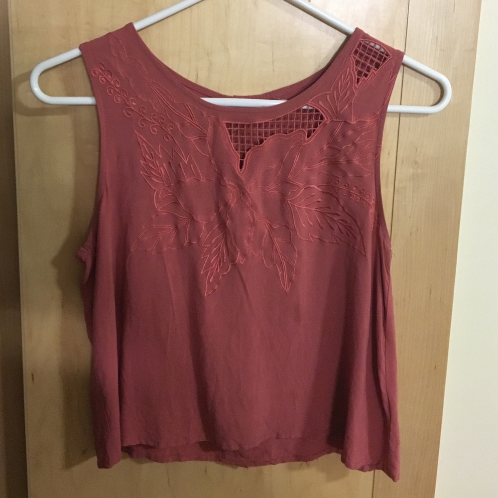 Burnt orange Nordstrom top!