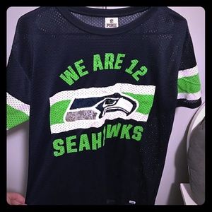 Vs Pink Bling Seattle Seahawk Jersey