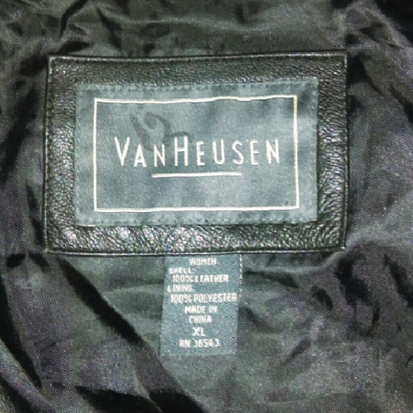Van Heusen Women's Leather Jacket - Picture 2 of 2