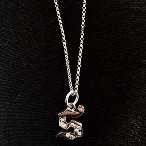 Juicy Couture Monogram Necklace 'S'