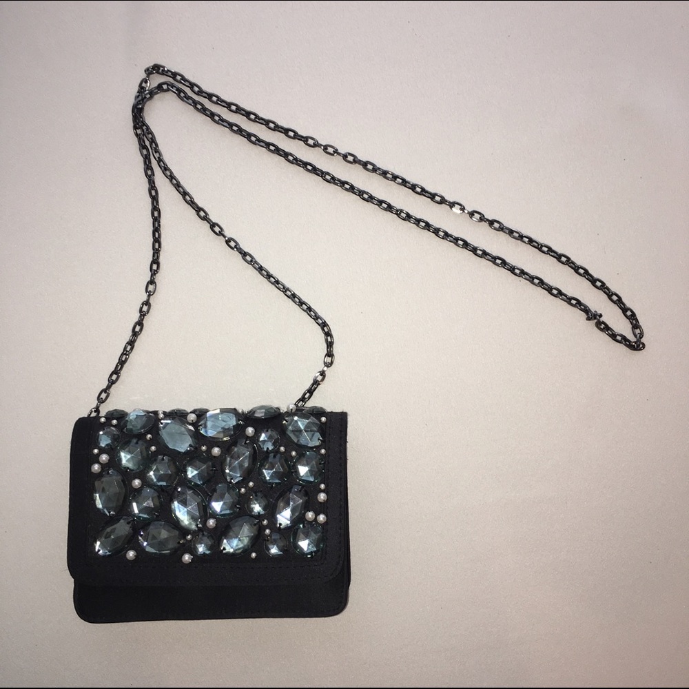 💜HOST PICK💜 Betsey Johnson Black Gem Clutch
