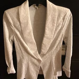 Women guess white blazer