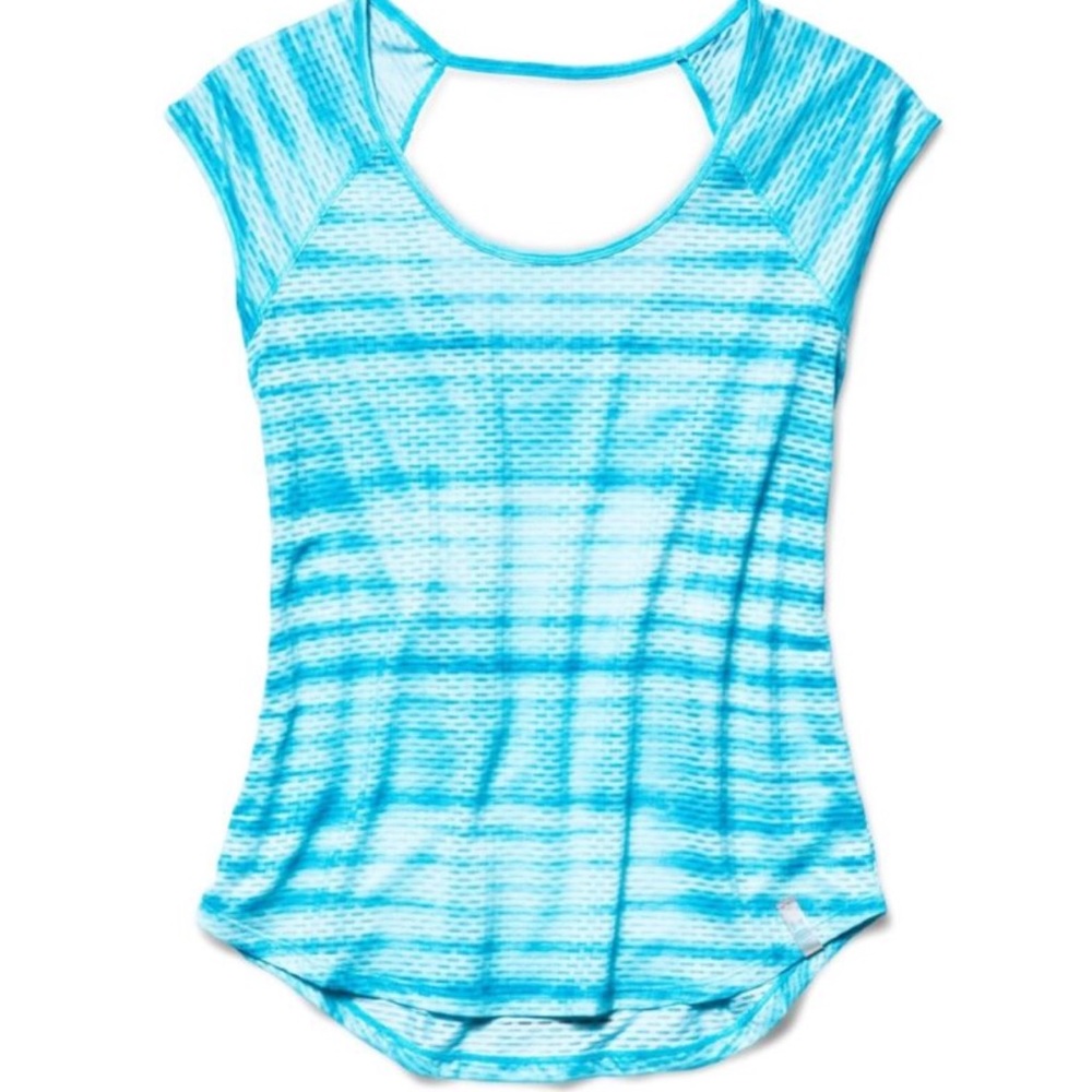 Under Armour fly by blue short sleeve shirt - Picture 3 of 3