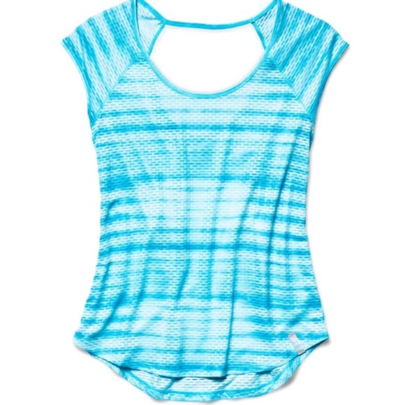 Under Armour fly by blue short sleeve shirt - Picture 3 of 3