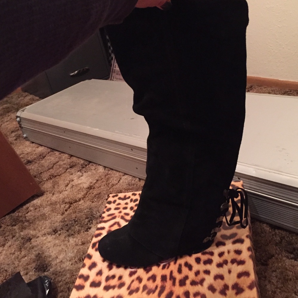 Knee High Suede Boots