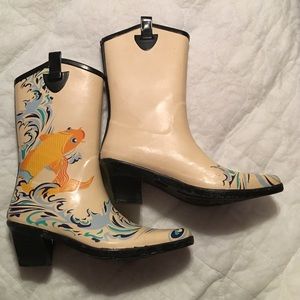 🌻🌻dav cowboy style rain boots