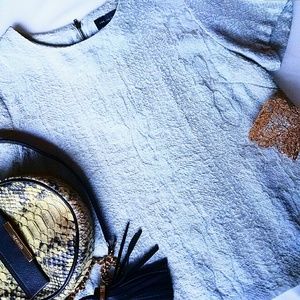 🚨SALE🚨 The Limited metalic finish snake skin top