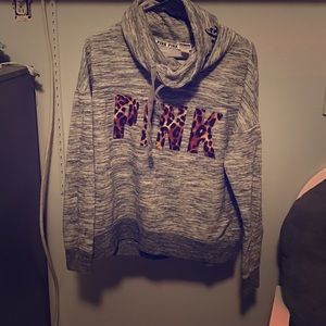Vs Pink leopard hoodie