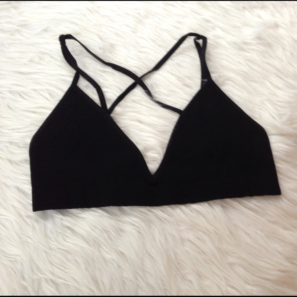 Seamless Front Cross Bralette - Picture 5 of 7
