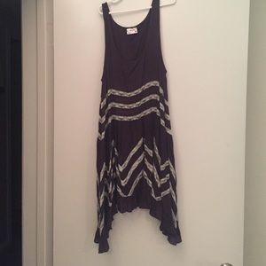 PERFECT CONDITION FREE PEOP PURPLE AND WHITE DRESS