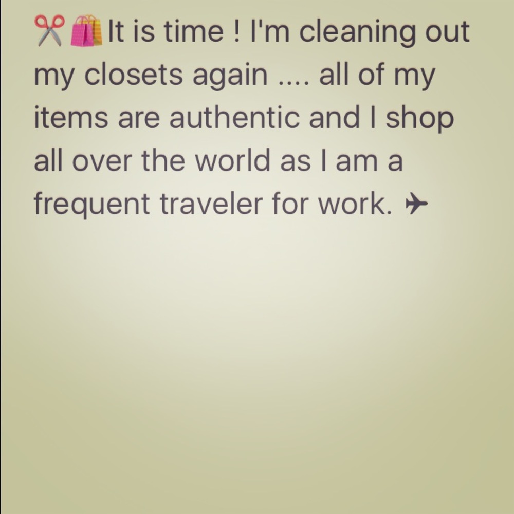 Closet sale.