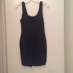 BLACK EYELIT PARTY DRESS