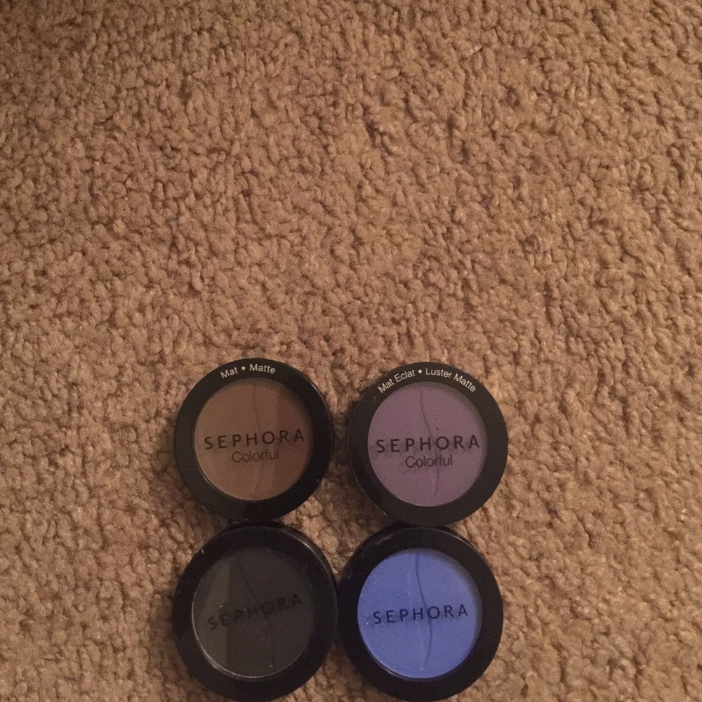 Set of 4 sephora eyeshadow