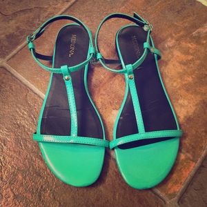Teal sandals