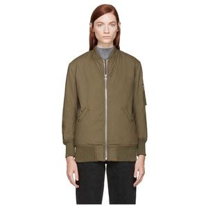 NLST Women's Army Green Cargo Reversible Jacket