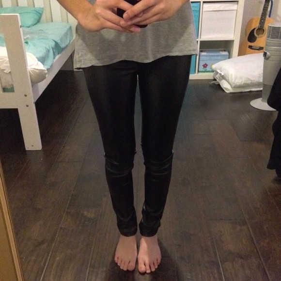 F21 Faux Leather Pants - Picture 2 of 3