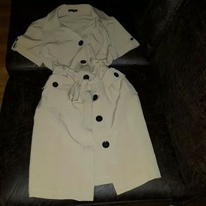 Tan button'down Dress