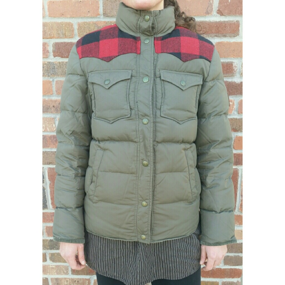 Penfield Rockford Plaid Yoke Down Jacket S